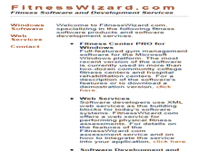 Tablet Screenshot of fitnesswizard.com